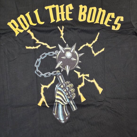 Roll The Bones Medieval Style Gym Shirt Heavyweight 100% Cotton Mace Size Large - Picture 3 of 7